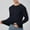 #385-Black, variant on Ceisia Men's Summer Lightweight Breathable Solid Sun Protection Long Sleeve Crewneck Shirt Casual Outdoor Top Gifts for Father Green 4X