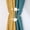 White, variant on 2 Pieces Fabric Flower Pearl French Light Luxury Curtain Straps - Elegant Curtain Tie Backs for Easy Opening and Closing, Compatible with Sheer Blackout Linen Velvet Curtains