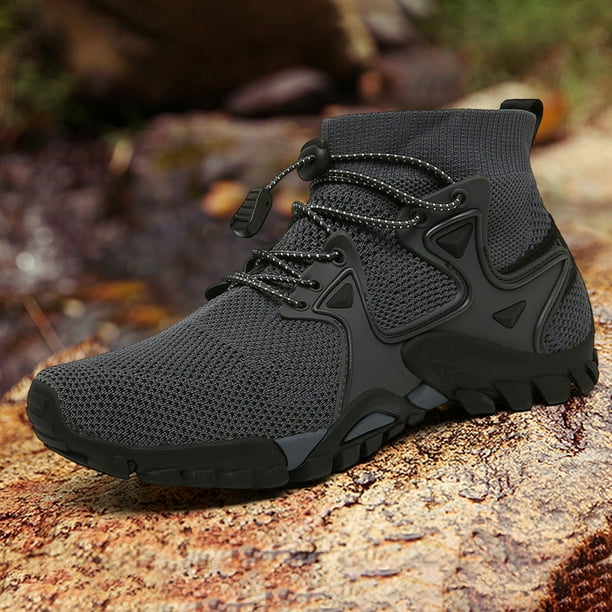 Zapatos descalzos para hombre, malla transpirable, cómodos para senderismo, ciclismo (39 gris) Wdftyju Tenis De Mujer Tenis De Hombre