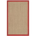 thumbnail image 6 of SAFAVIEH Natural Fiber Aspen Striped Sisal Area Rug, Rust, 9' x 12', 6 of 8