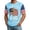 Light Blue, variant on Zimjoy USA 250 Anniversary Shirts for Men USA Flag Spliced Short Sleeve 4th of July T-Shirts Crew Neck Patriotic Independence Day T Shirt, Black 2XL