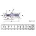 thumbnail image 3 of Perno prisionero Yotijar 20CrMnTi CNC soporte de herramienta de fresado, 3 of 8