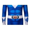 thumbnail image 2 of Guvpev Blue Ranger Costume, Halloween Cosplay Dress Up Outfit, 3D Spandex Superhero Bodysuit Jumpsuit for Halloween Party Cosplay & Fancy Dress Up, 2 of 11