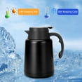 thumbnail image 4 of SSAWcasa 51oz Thermal Coffee Carafe Stainless Steel Coffee Thermos for Keeping Hot Liquid, 24 Hours Hot Thermal Coffee Pot Insulated Dispenser for Coffee, Hot Water, Tea, Hot Beverage (Black), 4 of 7