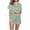 Green, variant on Jamicy Loungewear for Women Fashion Patchwork Printed Short Sleeve Lapel Top with Shorts Casual Comfortable Loungewear Ladies Pajamas Set