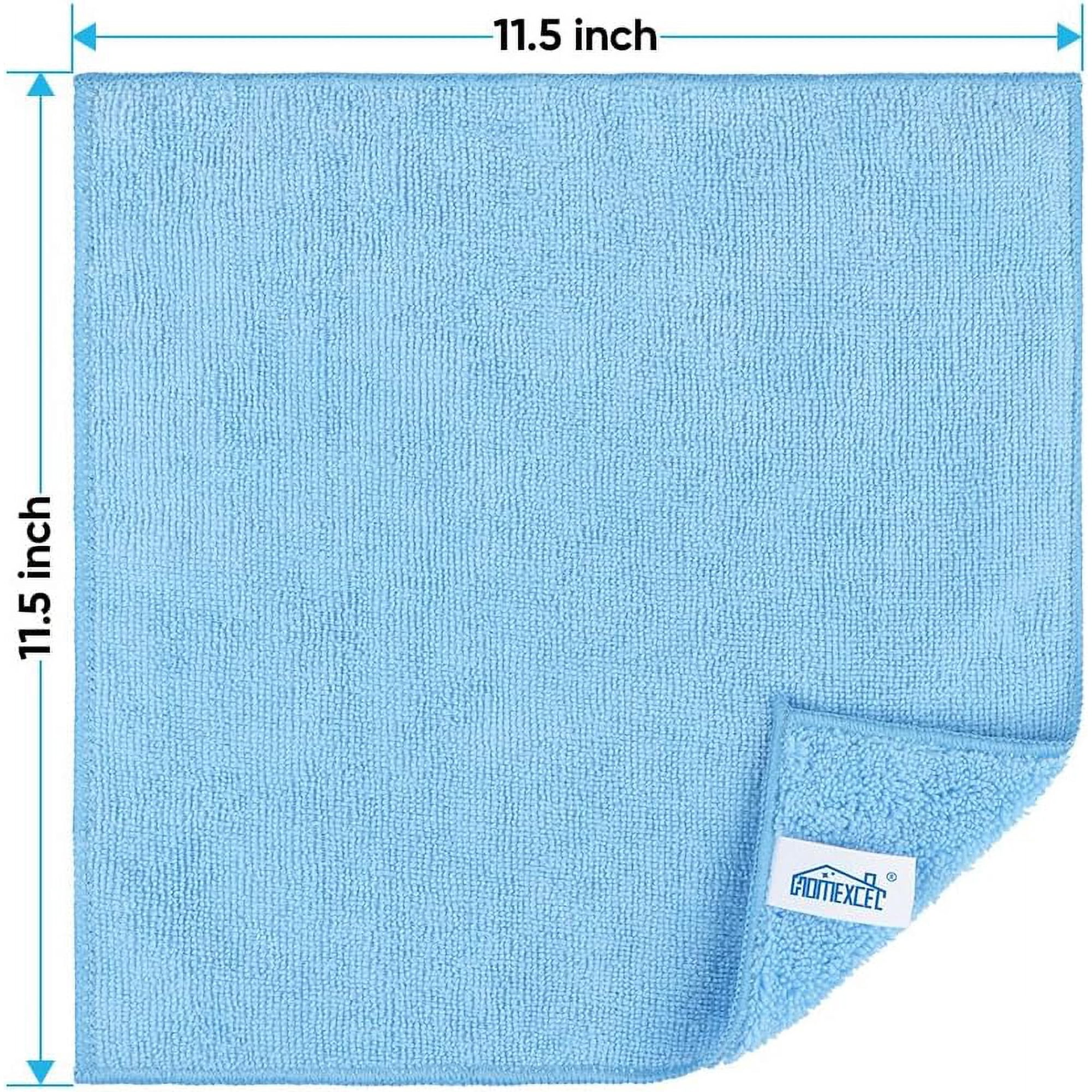 Navy Blue Microfiber Cleaning Cloth 50 Pack Cleaning Towels for Kitchen Lint Scratch Free Highly Absorbent and Reusable Cleaning Rags for House Window and Glass Cars 11.5 X11.5 inch