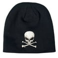 thumbnail image 4 of Hot Leathers KHB1010 Skull and Crossbones Knit Cap One Size, 4 of 7