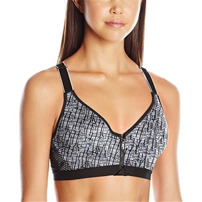maidenform sports bra zip front