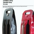 thumbnail image 2 of pitrice PU Practical Foldable Handheld Red Wine Box For Wine Lovers Can Safely And Neatly Transport Both black, 2 of 6