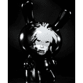 thumbnail image 2 of Kidrobot Warhol – 8” Vinyl Dunny – Andy Warhol Fright Wig Self-Portrait 8" Masterpiece Dunny - Monochrome Edition, 2 of 4