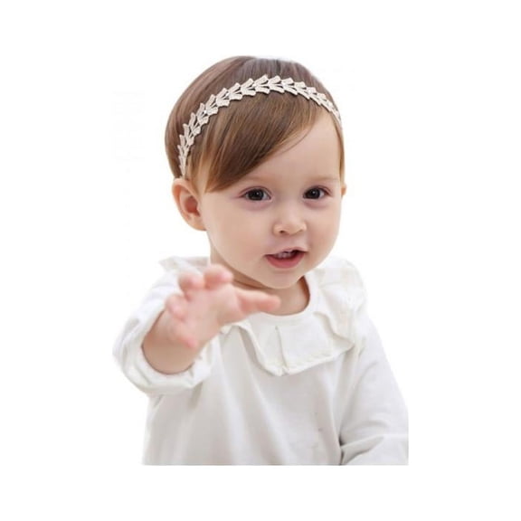 Baby Girls Infant Boutique Gold Hair Flower Headband Hair Band