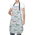 thumbnail image 3 of Goofa Spaceship Printed Waterproof Apron 33" Chef Aprons for Men Heavy Duty Chemical Work Apron Adjustable Bib Apron, 3 of 9