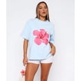 thumbnail image 5 of Women Oversized Graphic Y2k Short Sleeve Crew Neck Drop Shoulder Loose Fit Tees Summer Preppy Aesthetic M, 5 of 9