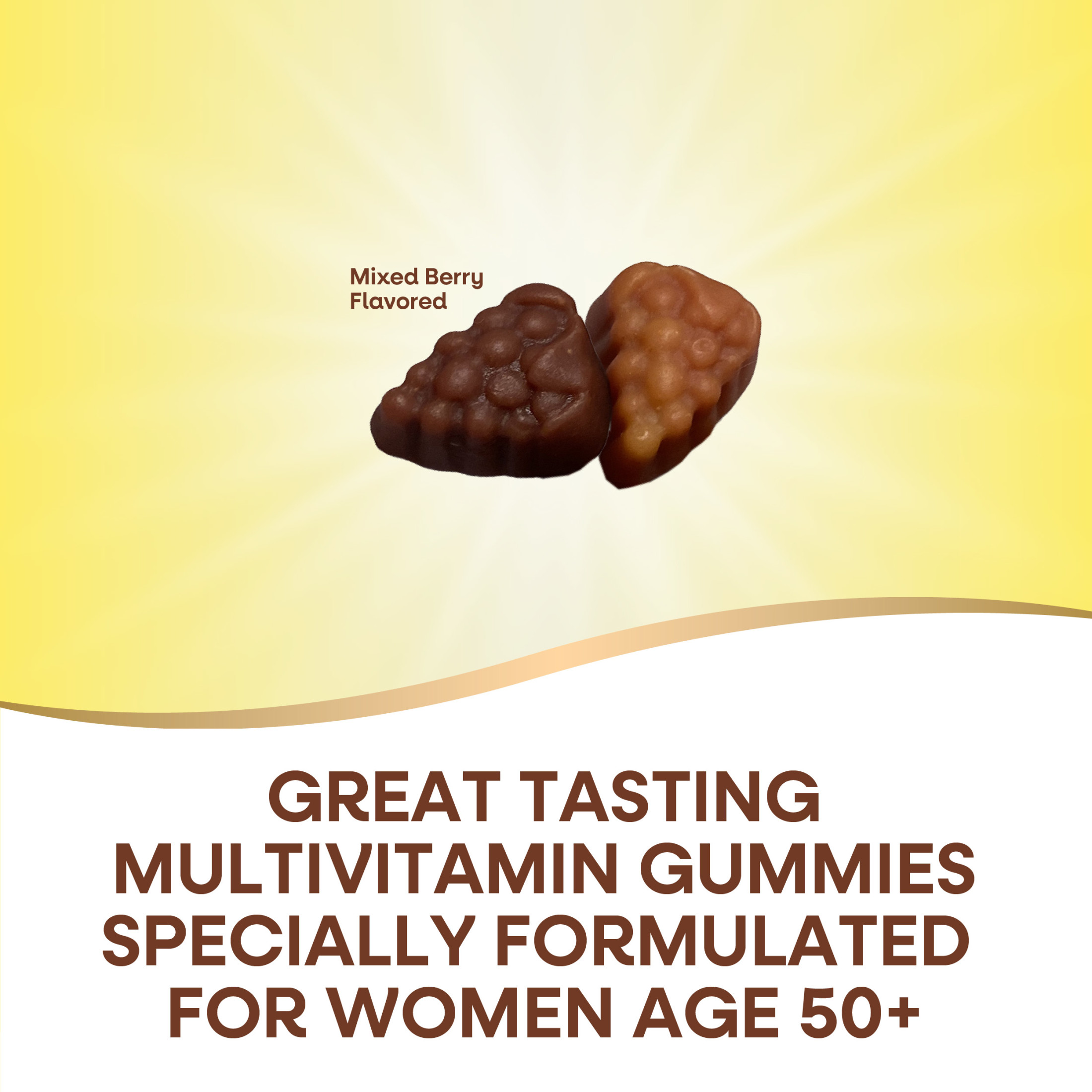 Nature's Way Alive! Women's 50+ Gummy Multivitamin, B-Vitamins, Mixed Berry Flavored, 60 Count - image 5 of 9