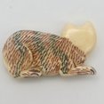thumbnail image 5 of Waterbuffalo Bone Calico Cat | 37x20.5x7.5mm | Cream/Red/Black/Green | 1 Bead |, 5 of 8