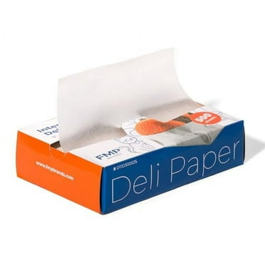 Fit Meal Prep [500 Pack] 8 x 10.75" Wax Paper Sheets for Food, Interfolded Precut Deli Paper, Pop Up Grease-Proof Sandwich Paper Wraps, Waterproof for Lunch, Food Basket, Microwave Cover, BBQ