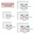 thumbnail image 6 of Summer Pink Flamingo Outdoor Rug for Patio/Deck/Porch, Non-Slip Large Area Rug 3 x 5 Ft, Coastal Tropical Plants Flowers Indoor Outdoor Rugs Washable Area Rugs, Reversible Camping Rug Carpet Runner, 6 of 8