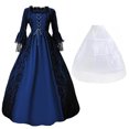thumbnail image 1 of Tqyyweavej Robe Victorienne Rococo pour Femme, Robe de Soirée Palais au Tempérament, Inspiration, Costume de Jeune Fille à Manches 3/4, P-5TG, 1 of 3