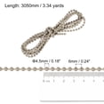 thumbnail image 2 of Unique Bargains Chaîne Perlée de 3,34 Verges pour Stores à Rouleau, Cordon pour Pièces de Réparation de Fenêtre, Kaki, 2 of 5