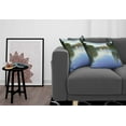 thumbnail image 3 of Ambesonne Nature Throw Pillow Cover 2 Pack, River Bridge Town Trees, 16", Green Blue, 3 of 5