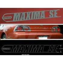 Stainless Steel Graphic Emblem 2Pc Fits 2004-2008 Nissan Maxima SGR24541 QAA