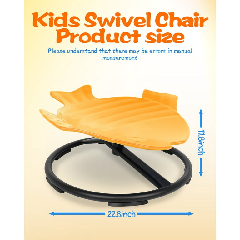 Kids Sensory Chair For Autism Kids Swivel Chair Sensory Spin Chair Seat Improve Physical Coordination Wobble Chair For Kids Sit And Spin Relief Of Motion Sickness 2842