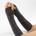 thumbnail image 3 of Winter Arm Sleeves Protective Elastic Unisex Thumb Hole Arm Warmers Arm Covers, 3 of 10
