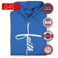thumbnail image 2 of S4E Men's Faith Cross Religious Hoodie Sweatshirts Large Royal Blue, 2 of 4