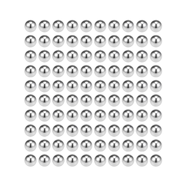 Uxcell Billes de Roulement Métriques en Acier Inoxydable 304 G100 Boules de Précision Matériel 3mm/0.12 Pouces
