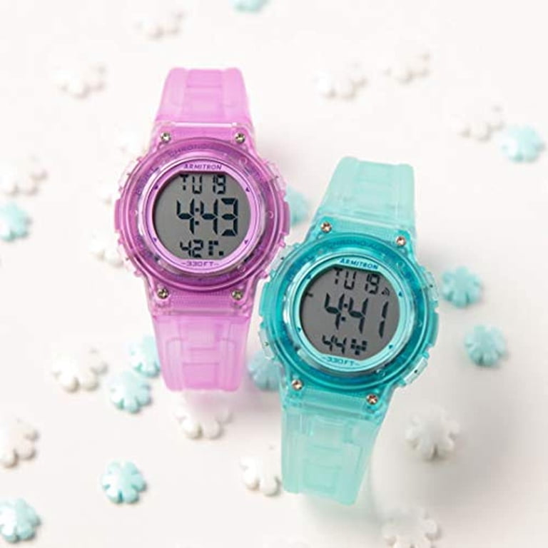Women All Light Purple Quartz Chronograph Waterproof Outdoor Sport Digital Watch Amazon.com: Armitron Sport Women main image 3