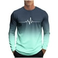 thumbnail image 2 of Blusas y camisas de manga larga con cuello redondo, moda casual para hombre, camisetas deportivas estampadas, blusas de manga larga con cuello redondo, camisas, blusas para hombre, blusa de poliéster, 2 of 5
