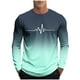 thumbnail image 2 of Amzcrzy Sudadera Para Hombre, Moda Informal, Camiseta Deportiva Con Estampado Para Hombre, Blusas De Manga Larga Y Cuello Redondo, Camisas, Verde Menta, S, 2 of 5