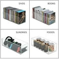 thumbnail image 3 of Acrylic DVD/CD Storage Box 2 Packs, Transparent Storage Organizer for Blu-Rays, Books, Game Cases & Controllers, 3 of 6