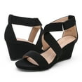 thumbnail image 2 of Women's Elastic Ankle Strap Wedge Sandals, 2 of 5
