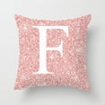 thumbnail image 3 of 45x45cm Pink Metal Letter Peach Skin Pillowcases Decorative Cushion Cover Home Decoration, 3 of 9