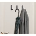 thumbnail image 3 of Gancho adhesivo TUNC 4 PCS acero inoxidable resistente al agua gris, 3 of 5