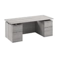 thumbnail image 1 of Scranton & Co Engineered Wood 72W Standing Desk with Drawers & Panel in Gray, 1 of 8