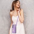 thumbnail image 4 of Nalacover Case for Samsung Galaxy S23 Plus, Crossbody Wallet Case with Card Slots Holder, PU Leather Lanyard Shoulder Strap Purse Cover with Kickstand Shockproof Case, Purple, 4 of 10