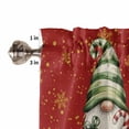 thumbnail image 5 of Merry Christmas Kitchen Curtains and Valances Set, Retro Red Blue Yellow Gnome Snow Rod Pocket Window Valance 18 Inch Window Curtain Panels for Living Room Bedroom Laundry, 27.5x24in, 3 Pieces, 5 of 7