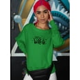 thumbnail image 2 of Good Witch. Glitter And Stars Sweatshirt Women -Image by Shutterstock, Female 4X-Large, 2 of 4