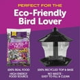 thumbnail image 2 of Pennington Black Ecozebo 6lb Capacity Wild Bird Starter Kit with Bird Feeder and Feed, 2 of 6