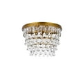 thumbnail image 5 of Nordic 3 lights brass flush mount, 5 of 9
