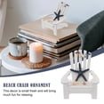 thumbnail image 2 of Dsseng Mini Wooden Beach Chair for Desk Decor & Home Office (Star Pattern), 2 of 6