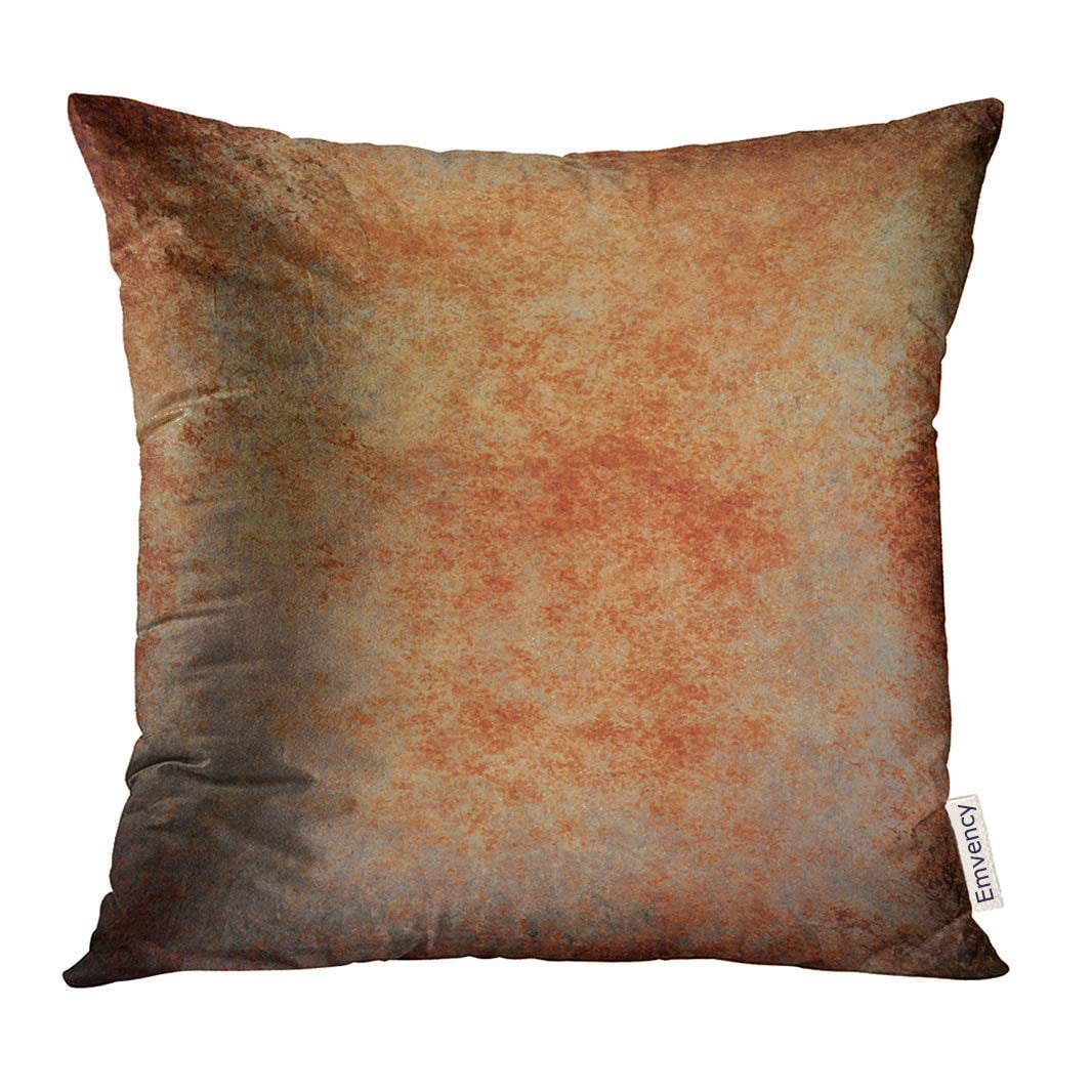 BSDHOME Abstract Brown Rust Color Stain Splash Messy Dirty Vintage Gray Neutral Old Rough Distressed Copper Pillow Case 16x16 Inches Pillowcase Walmart