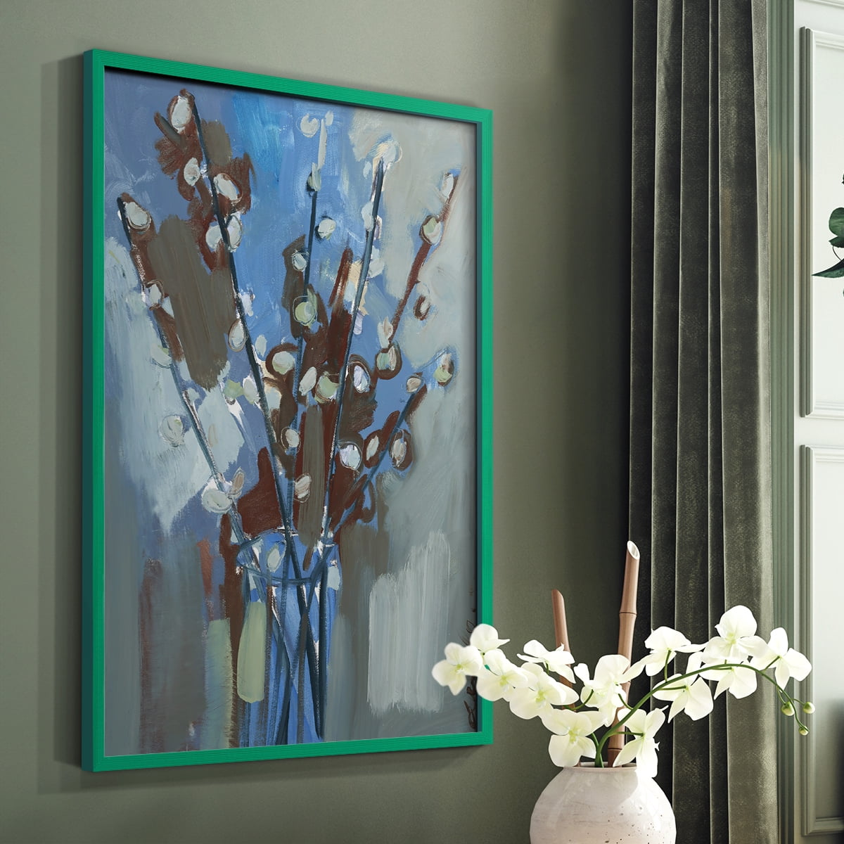 Winter Willow I Framed Print - Solid Wood in Single Picture Frame Solid Wood 2 Framed Print