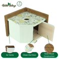 thumbnail image 3 of Nido decorativo para gallineros con forma de alas silvestres, color verde, 3 of 6