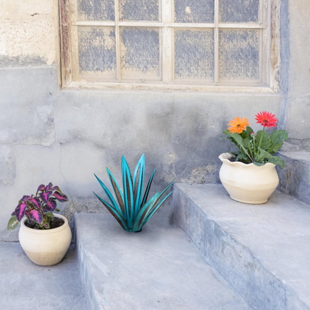 Xihbxyly Historia de La Navegación Adorno para Jardín con Plantas y Artesanías de Hierro de Tequila.