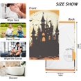 thumbnail image 6 of Dreamtimes Towels Set of 2 Halloween Castle Print for Bathroom Kitchen Travel 16×28 inch, Cotton Bath Towels Lightweight Quickdry for Bathroom Ktichen Travel SPA Gym, 6 of 7