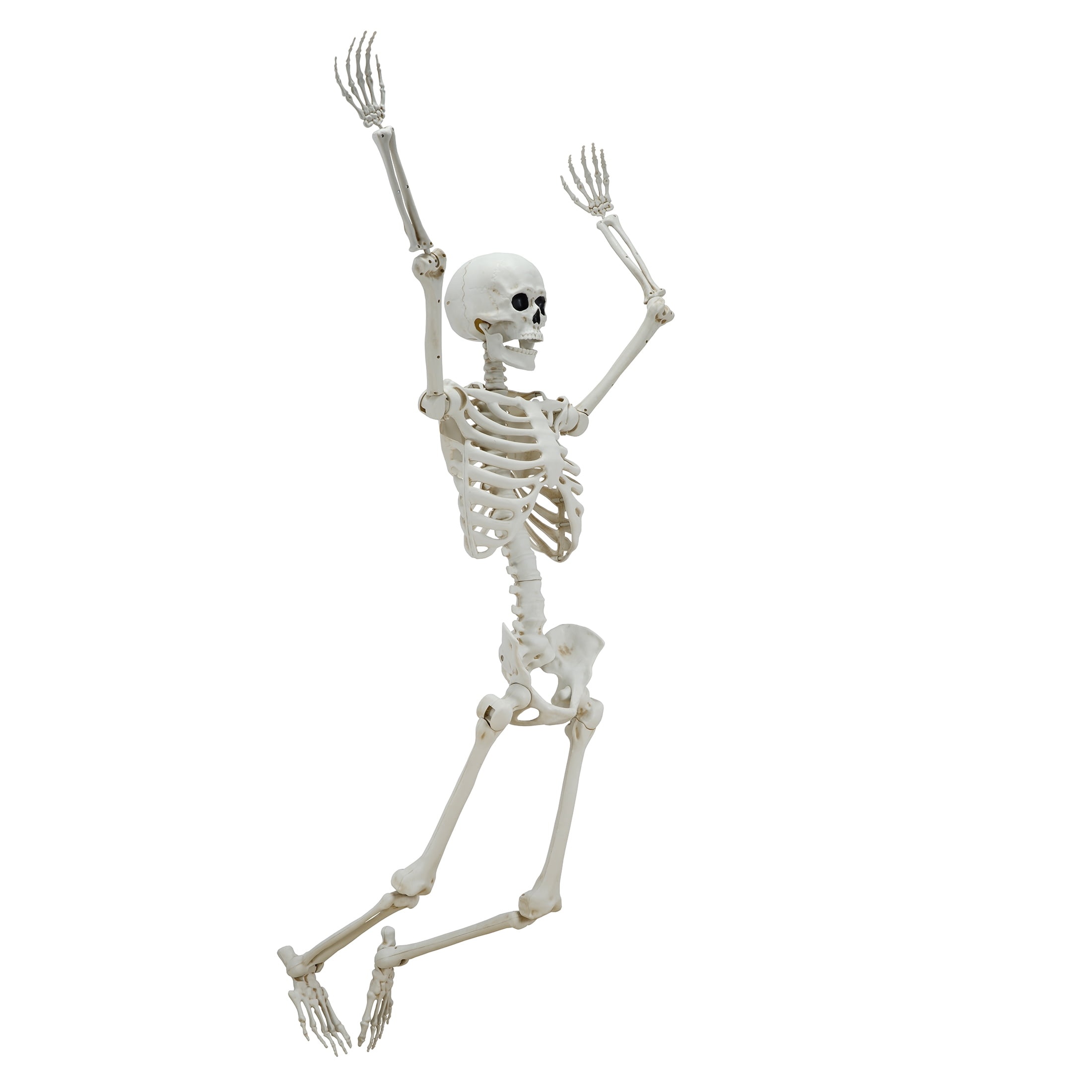Way To Celebrate Hanging Posable Skeleton Decoration, White, 5 Ft photo 3