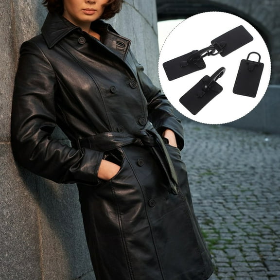 OUNONA 2Pcs Multi-Function Wind Coat Buckles Garment Toggle Buttons Replacement Buckles DIY Toggle Buttons